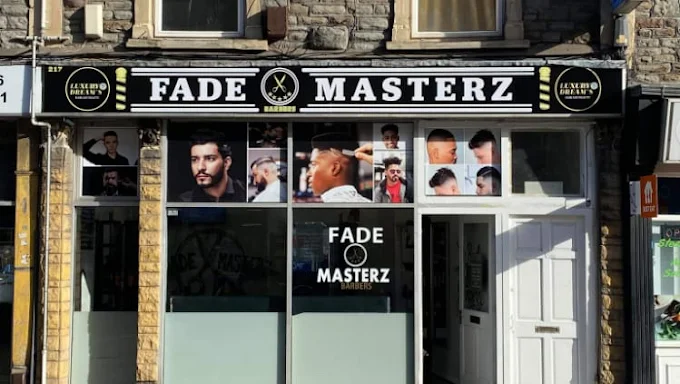 Fade Masterz shopfront, 217 Stapleton Rd, Bristol